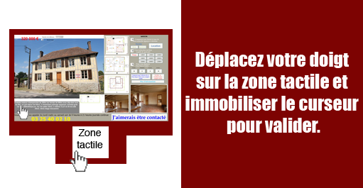 Accord Agence Clemenceau. D&eacute;placez votre doigt sur la zone tactile et immobiliser le curseur pour valider
